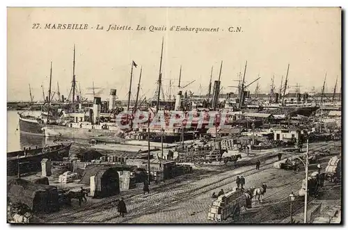 Ansichtskarte AK Marseille La Joliette Les quais d embarquement