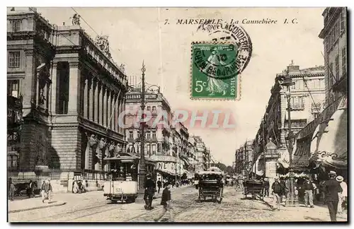 Cartes postales Marseille La Cannebiere