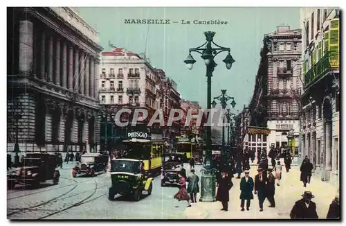 Cartes postales Marseille la Cannebiere