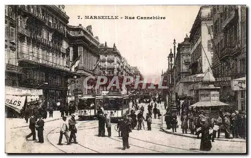 Cartes postales Marseille Rue Cannebiere