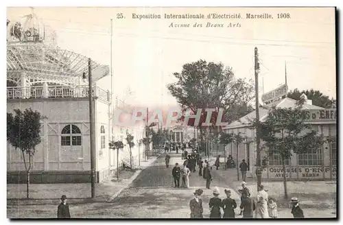 Ansichtskarte AK Marseille Exposition internationale d electricite 1908 Avenue des Beaux Arts