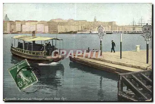 Marseille - Vieux Port le service du passage dans le vieux port - Ansichtskarte AK