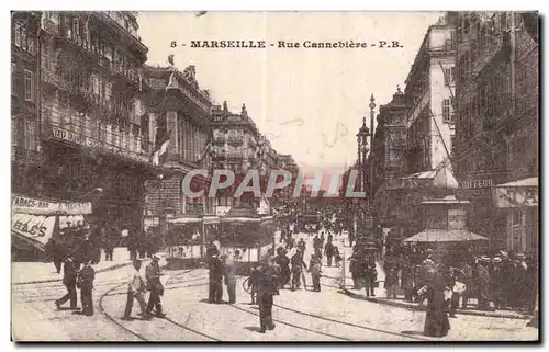 Marseille - Rue Cannebiere - Cartes postales