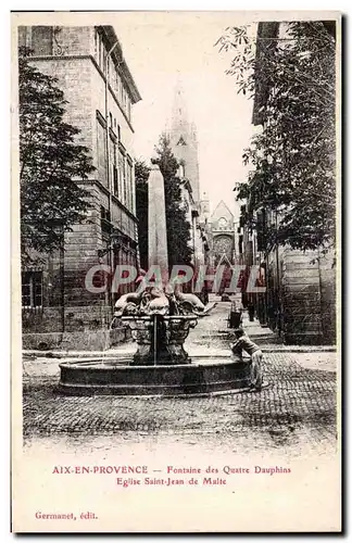 Aix en Provence - Fontaine des Quatre Dauphins - Cartes postales