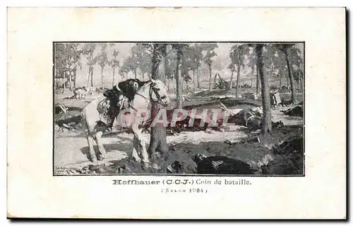 Cartes postales Militaria Hoffbauer Coin de bataille Salon 1904