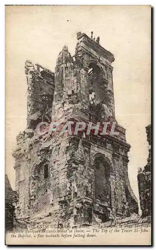 Cartes postales Militaria Arras Le haut de la tour St Jean