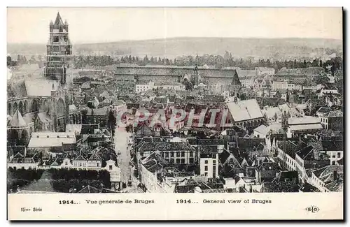 Cartes postales Belgique Vue generale de Bruges