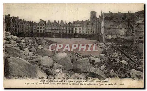 Cartes postales Arras Un quartier de la petite place