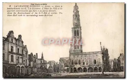 Cartes postales Arras Hotel de ville