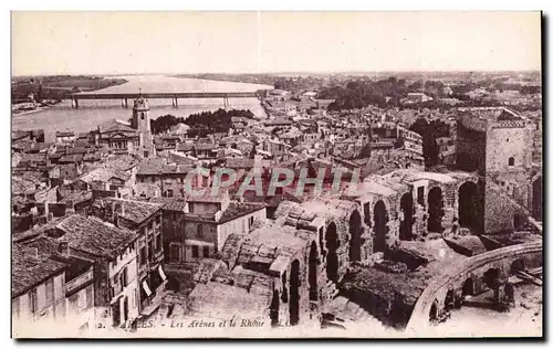 Arles - Les Arenes et le Rhone - Cartes postales