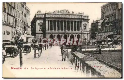 Marseille - Le Square et le Palais de la Bourse - Ansichtskarte AK