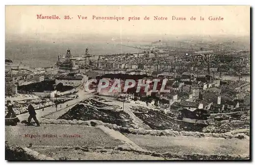 Marseille - Vue Panoramique prise de Notre Dame de la Garde - Ansichtskarte AK