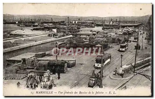 Marseille - Vue Generale des Bassins de la Joliette - Cartes postales