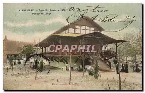 Marseille - Exposition Coloniale 1906 - Pavillon du Congo - Cartes postales