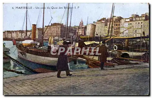 Marseille - Un Coin du Quai des Belges Bateaux - Cartes postales