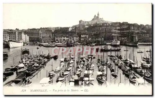 Cartes postales Marseille Vue prise de la mairie