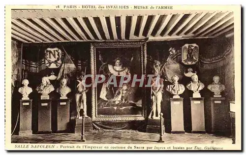 Paris - 7 - Les Invalides - Salle Napoleon - Portrait de l Empereur - Cartes postales