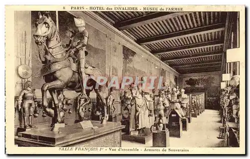 Paris - 7 - Les Invalides - Musee de l Arme - Salle Francois I - Armures - Ansichtskarte AK