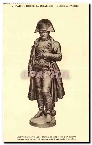 Paris - 7 - Les Invalides - Musee de l Arme - Statue de Napoleon - Cartes postales