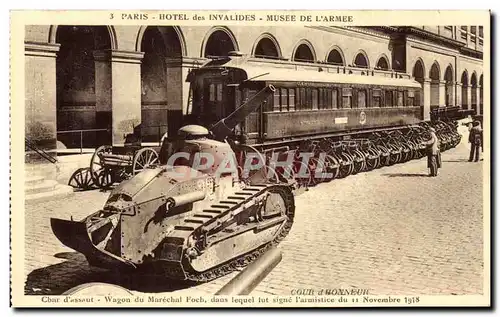 Paris - 7 - Les Invalides - Musee de l Arme - Char d Assaut - tank - Ansichtskarte AK