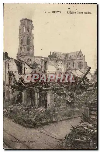 Reims - L Eglise Saint Andre - Ansichtskarte AK