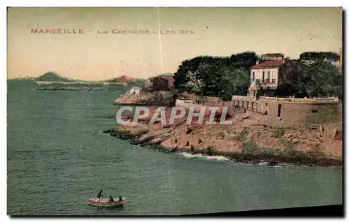 Marseille - La Corniche - Les Iles - Ansichtskarte AK