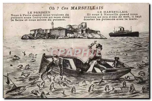 Marseille - Oh? Ces Marseillais - Ansichtskarte AK