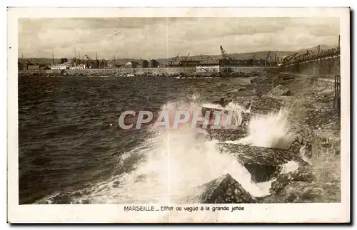 Marseille - Effet de Vague a la grande jetee - Cartes postales