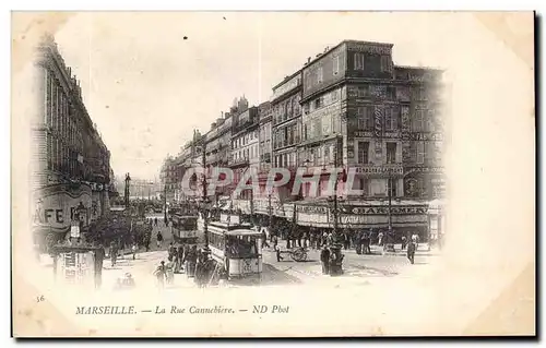 Marseille - La Rue Cannebiere - Cartes postales