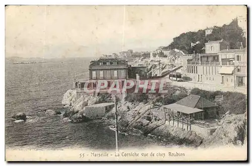 Marseille - La Corniche - Vue de chez Roubion - Ansichtskarte AK