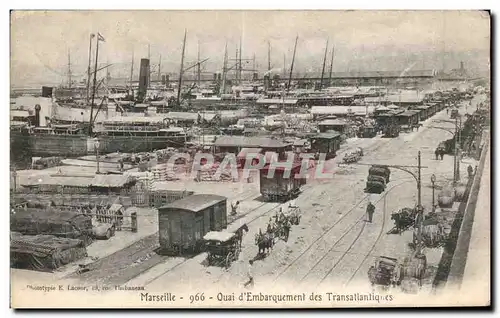 Marseille - Quai d Embarquement des Transatlantiques - Cartes postales