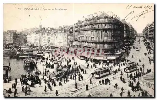 Marseille - Rue de la Republique - Cartes postales