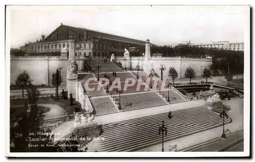 Marseille - L Escalier Monumental de la Gare - Cartes postales