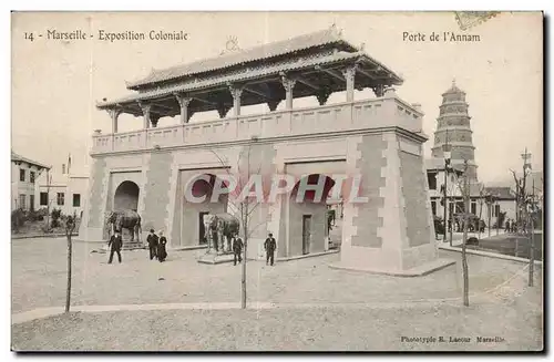 Marseille - Exposition Coloniale - Porte de l Annam Elephant - Cartes postales