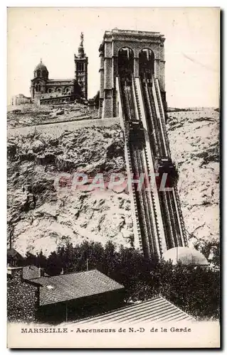 Marseille - Ascenseurs de Notre Dame de la Garde - Cartes postales