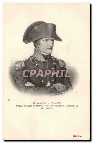 Ansichtskarte AK Militaria Bonaparte 1er consul D apres le dessin du Musee de Versailles Malmaison