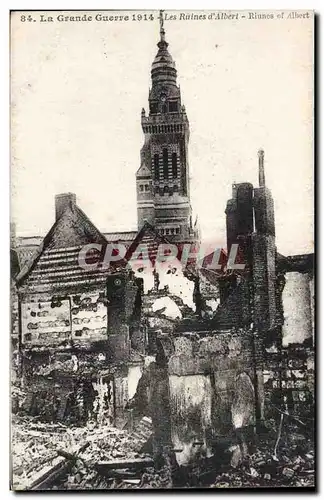 Cartes postales Militaria Les ruines d Albert