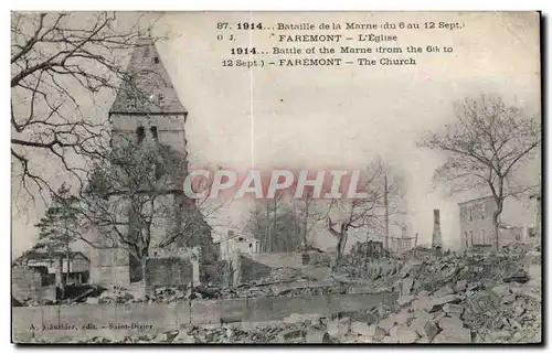 Ansichtskarte AK Militaria Faremont L eglise