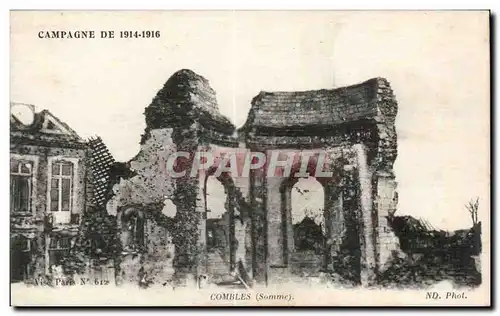 Cartes postales Militaria Combles