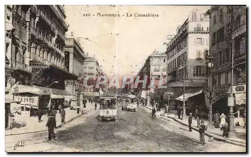 Cartes postales Marseille La cannebiere