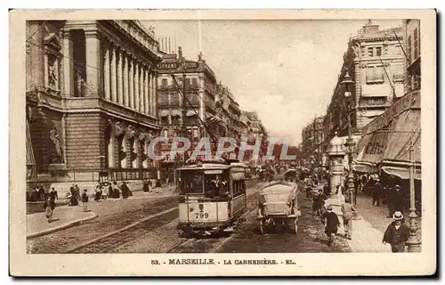 Cartes postales Marseille La Cannebiere