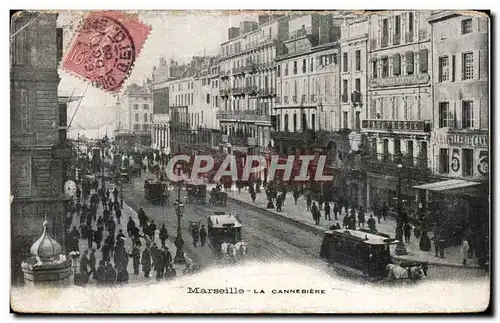 Cartes postales Marseille La Cannebiere