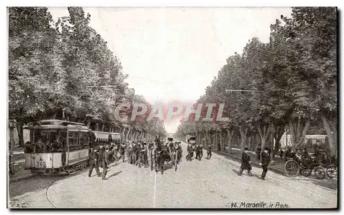 Ansichtskarte AK Marseille La prado Tramway