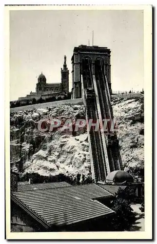 Cartes postales Marseille Ascenseurs de Nd de la Garde