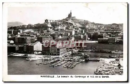 Cartes postales Marseille Le bassin du carenage et le vieux port