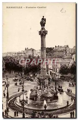 Cartes postales Marseille Fontaine Cantini