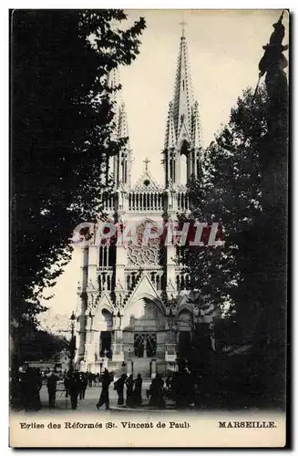 Cartes postales Marseille Eglise des reformes St Vincent de Paul