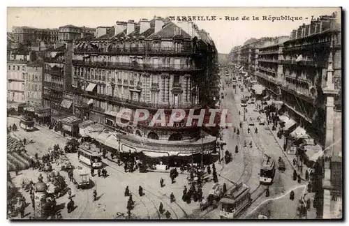 Marseille - Rue de la Republique - Cartes postales