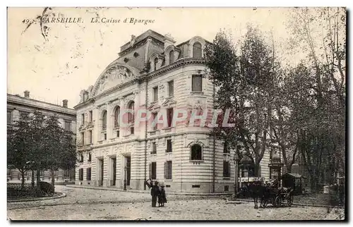 Marseille - La Caisse d Epargne - Ansichtskarte AK