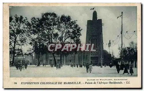 Marseille - Exposition Coloniale de Marseille - Palais de l Afrique Occidentale - Ansichtskarte AK